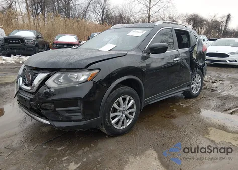 2017 Nissan Rogue Sv z USA, uszkodzony, nr VIN KNMAT2MVXHP609287